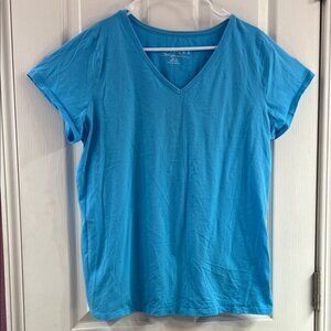 Blue V-Neck Tee
